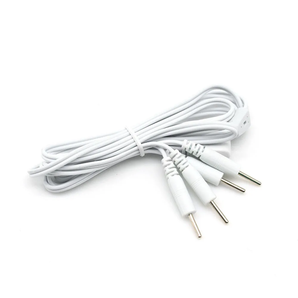 EXVOID Masturbation Cable Electric Shock Wire Therapy Massager 4 Pin Sex Toys for Couples Medical Themed | - Цена: 