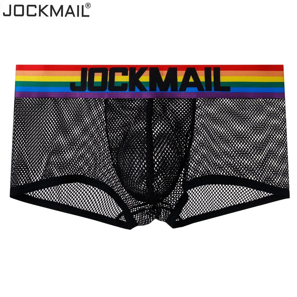 Трусы-боксеры JOCKMAIL мужские сетчатые пикантное нижнее белье трусы-шорты