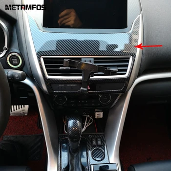 

For Mitsubishi Eclipse Cross 2017-2019 2020 Center Control Air Vent Outlet Cover Trim Navigation Frame Accessories Car Styling