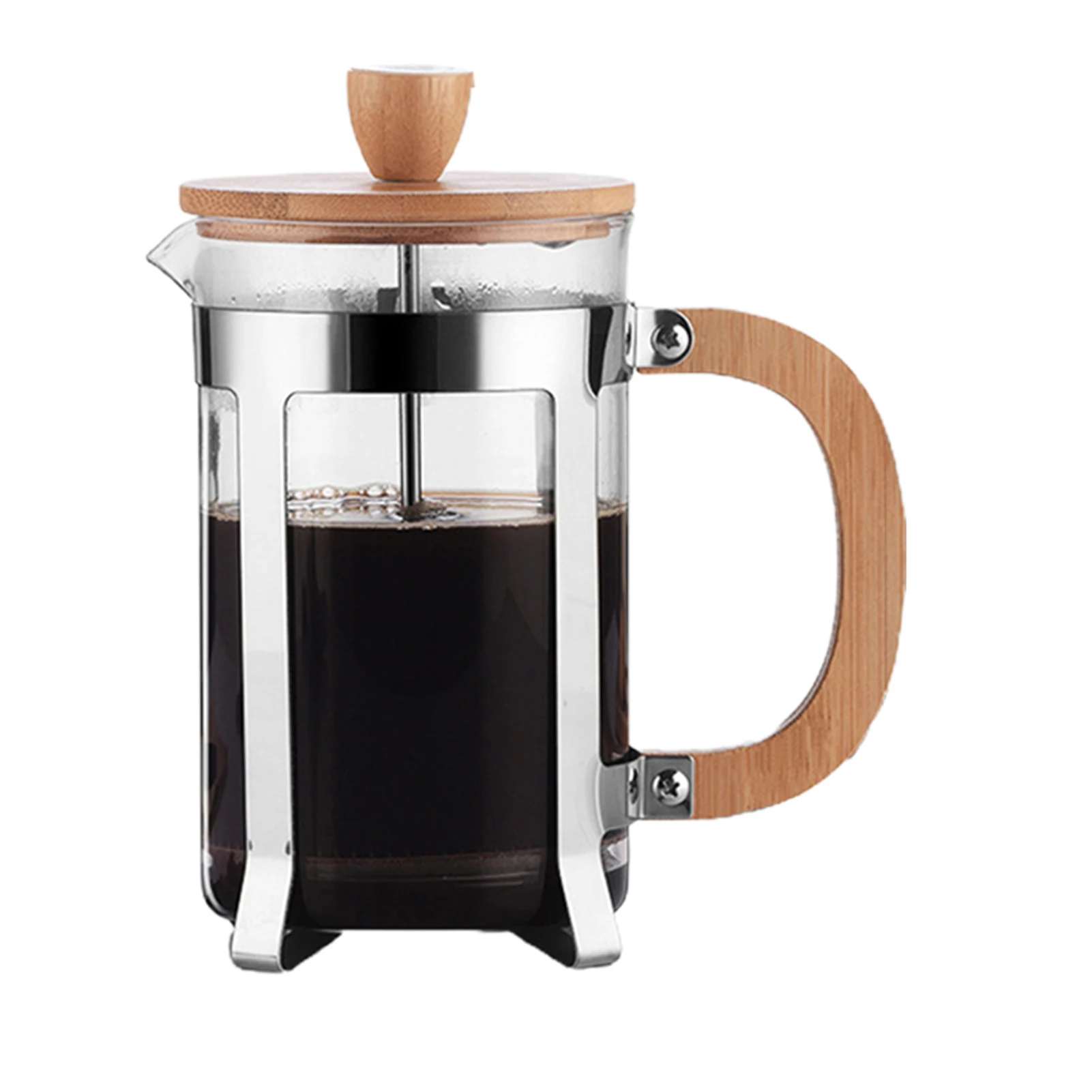 350 Ml Cafetière Manuelle Cafetière Espresso Théière en Verre en Acier  Inoxydable Café Français Thé Percolateur Filtre Poussoir - Cdiscount Maison