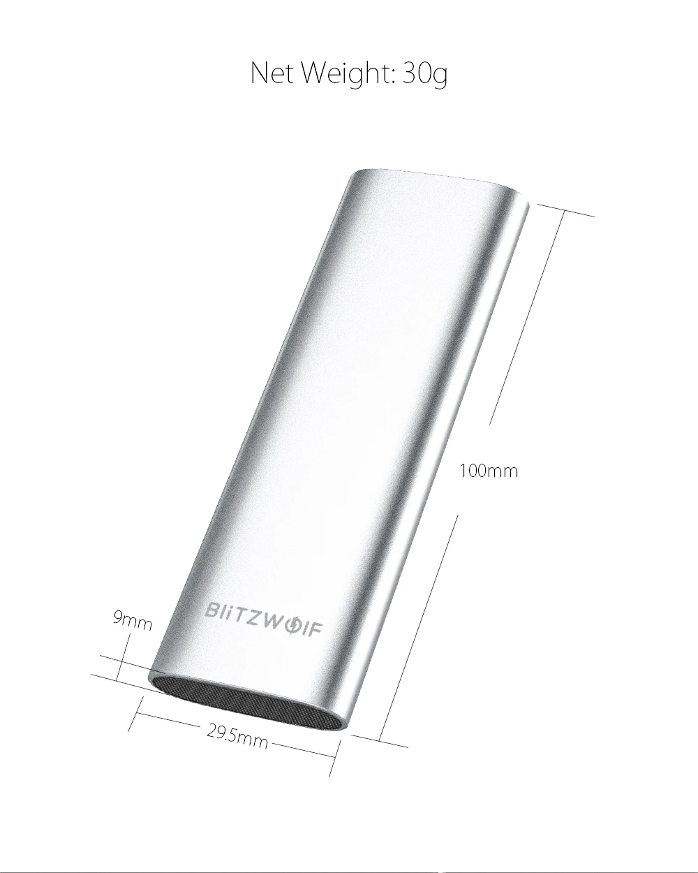 BlitzWolf SSD 256 ГБ 512 ГБ USB 3,1 Gen 1 высокоскоростной жесткий диск с портом type-C Портативный твердотельный диск с поддержкой OTG для мобильного телефона
