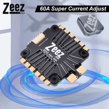 

IN STOCK ZEEZ ESC 4in1 60A Built-in 35V 470uF Low ESR Capacitor for FPV RC Racing Drone parts