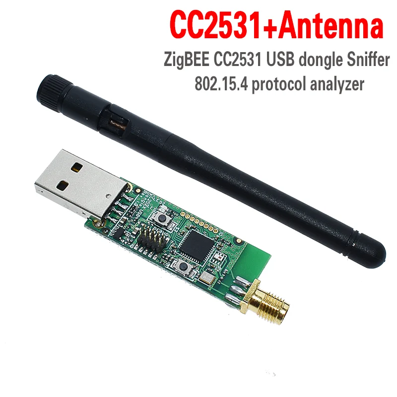 CC2531 antenna Беспроводной Zigbee CC2531 анализатор голых досок пакетного протокола модуль USB интерфейс ключ захват модуль пакета - Цвет: CC2531 antenna