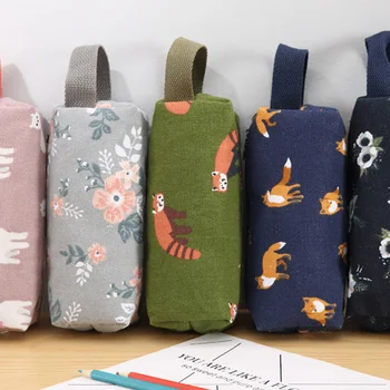 

Cosmetic Bag Cartoon Printing Fox Cute Cartoon Printed Novelty Canvas Zipper Case Multifunction Portable Organizer Make Up Bag