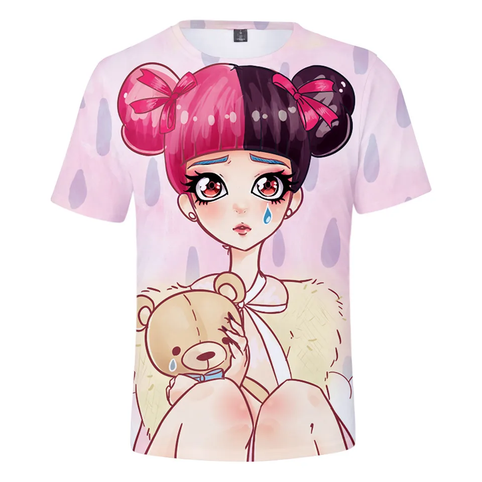 3D Kawaii CRY BABY Мелани Мартинес Мужская и женская футболка из хлопка с круглым вырезом