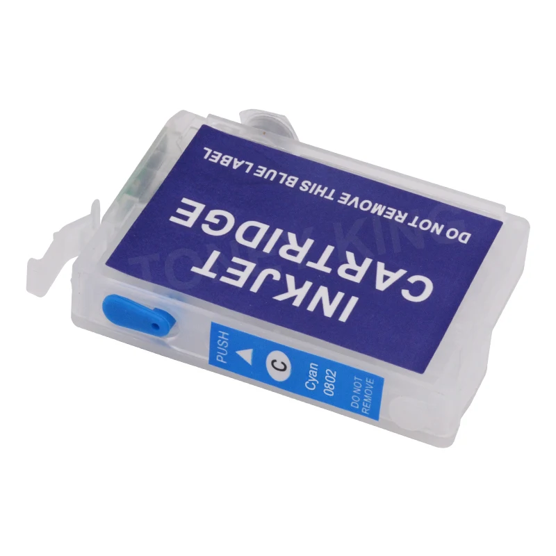Toney universal(король T0801 Refillable патрон чернил для принтера Epson Stylus Photo P50 T59 R265 270 285 290 360 RX560 585 610 650 685 принтер