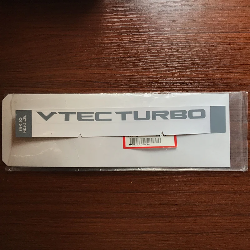 Оригинальный OEM для HONDA CIVIC VTEC TURBO 2016-2020 FC1 FK7 Type R FK4 FK8 FN Наклейка на окно 75717-TGH-C01 |