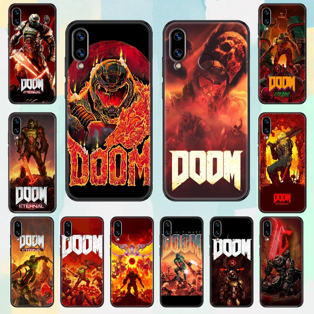 Горячая игра Doom чехол для телефона Huawei Honor 6 7 8 9 10 10i 20 A C X Lite Pro Play черный роскошный