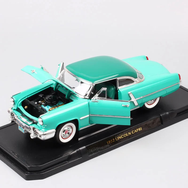 1:18 Масштаб дорожный знак Классический роскошный ford 1952 Lincoln Capri седан литье под давлением и транспортные средства игрушечные модели машин реплики для коллекции