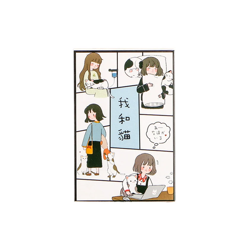 28 pcs/Set Cute Cat Postcard Mini Girl Style Postcard/Greeting Card/Birthday Gift Card Message Card for friends classmate