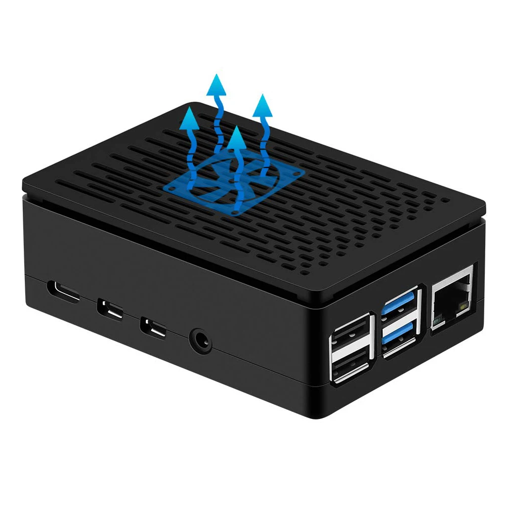 Raspberry Pi 4 корпус ABS Корпус Корпуса+ 3,5 дюймов TFT сенсорный экран ЖК-дисплей или крутой вентилятор охладитель для Raspberry Pi 4 Режим B
