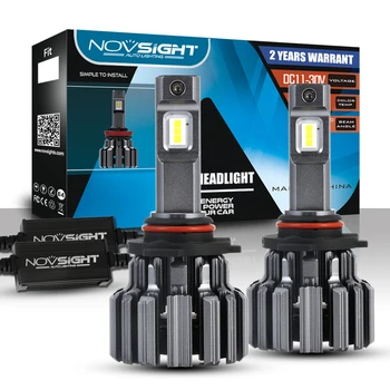 

NOVSIGHT H11 H4 H7 LED Ice Bulbs For Car Headlights 9005 HB3 9006 HB4 LED H8 Auto Car Headlamp Bulb 15000LM 90W LED H4 Bulb Kit