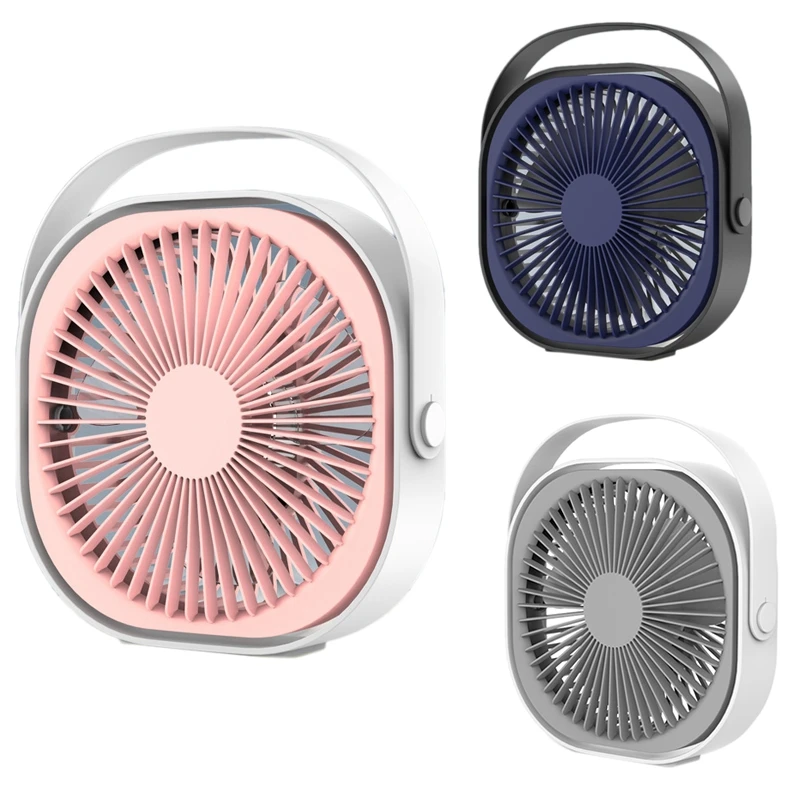 Настольный вентилятор тихий USB Перезаряжаемый PersonalFan 360 градусов регулируемый 3