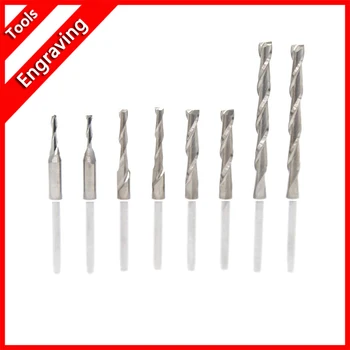 

3.175/4/6mm Carbide endmill two double flute spiral end mill CNC router bits