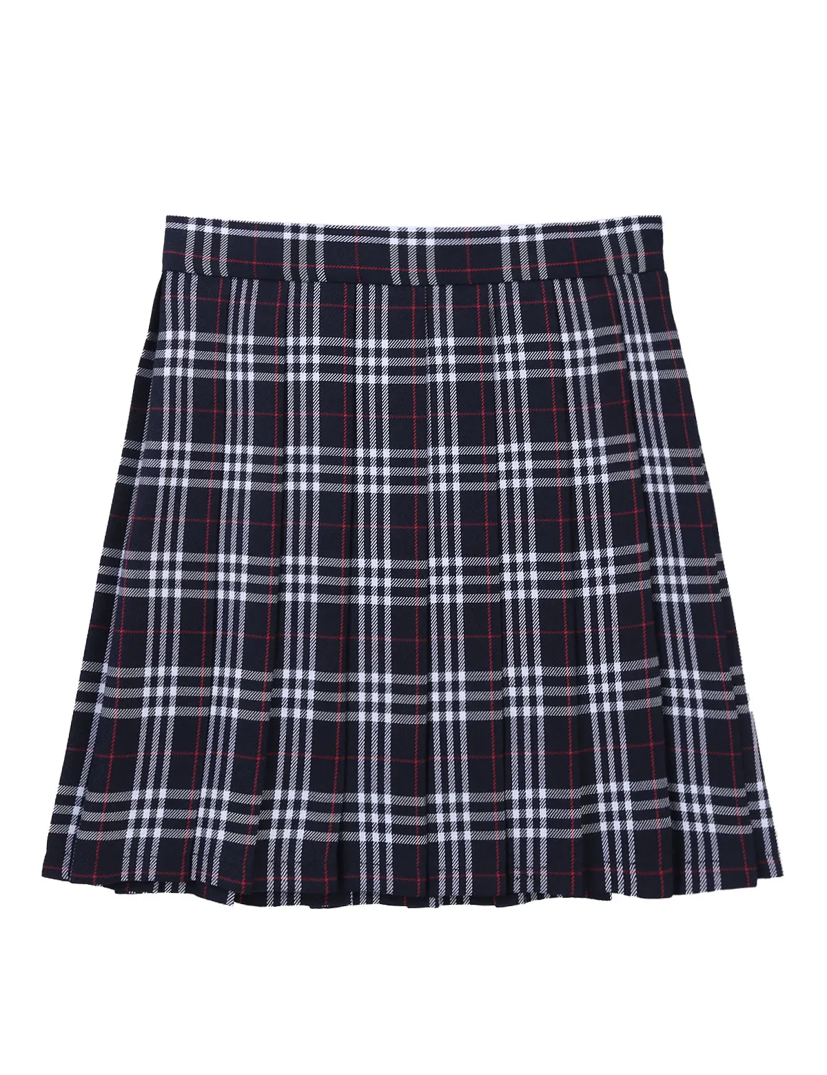 Женская японская юбка для школьниц, юбка трапециевидной формы с высокой талией, однотонная плиссированная короткая юбка в клетку, костюмы для косплея
