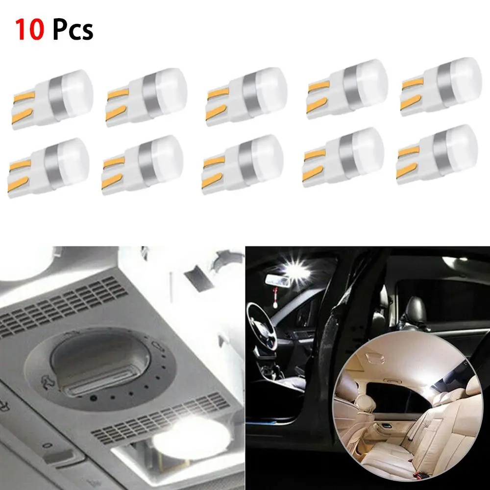 Не требуется проводка 10 шт. белый Canbus T10 Светодиодные лампы W5W 3030 SMD Ширина