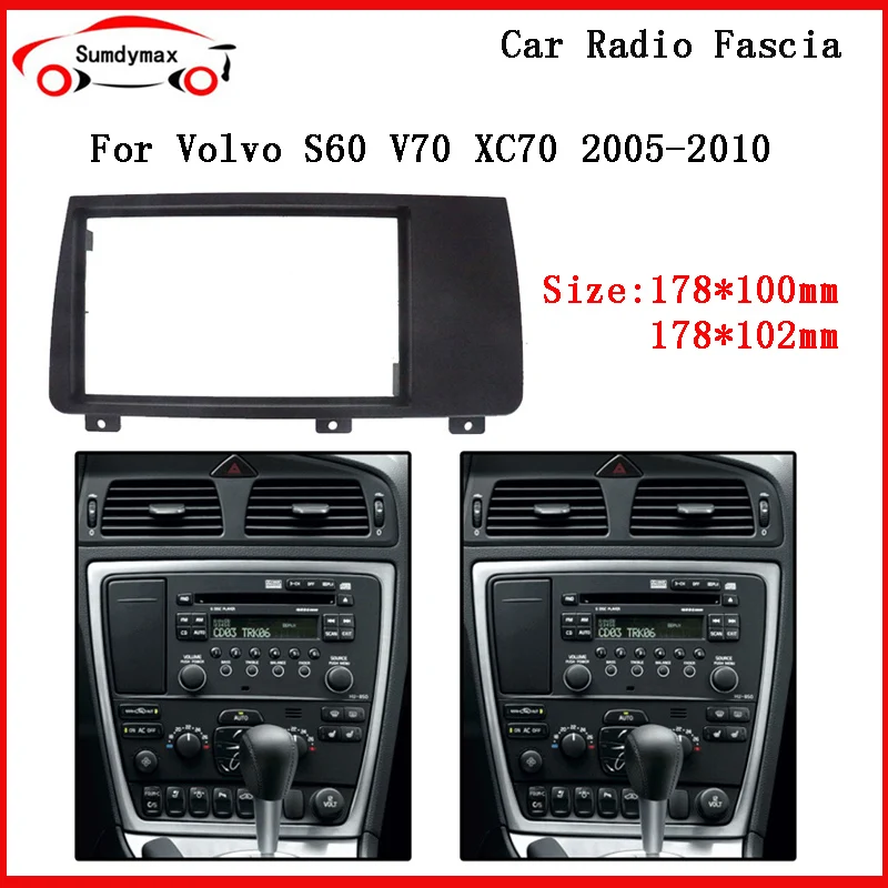 DVDナビゲーションオーディオフレーム カーステレオラジオフェイシアパネルプレートフレーム2DIN、ボルボXc70/ V70/ S6 AVC】VOLVO  ボルボ V70/XC70/S60 (04y) 2DINナビ取付キット : CREAストア - 通販 - Yahoo!ショッピング ダッシュボード  ステレオラジオフェイシア ... 車 ステレオラジオフェイシアプレートダッシュパネルフレームキット に適合する ボルボ S60 V70 Xc70サラウンドトリムベゼル
