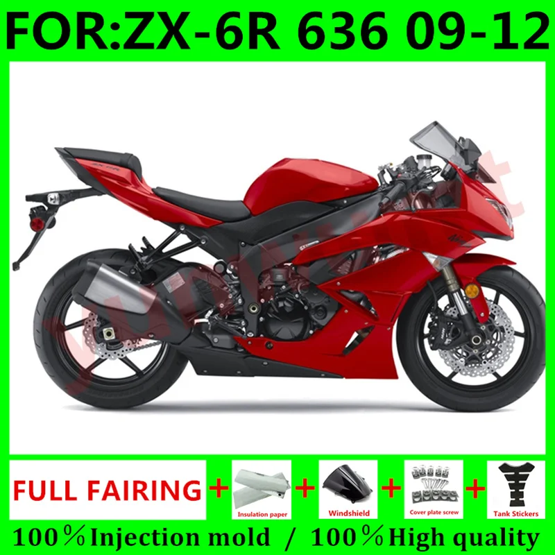 Новый комплект обтекателей для мотоцикла ABS Подходит kawasaki Ninja ZX-6R ZX6R 09 10 11 12 636 2009 2010