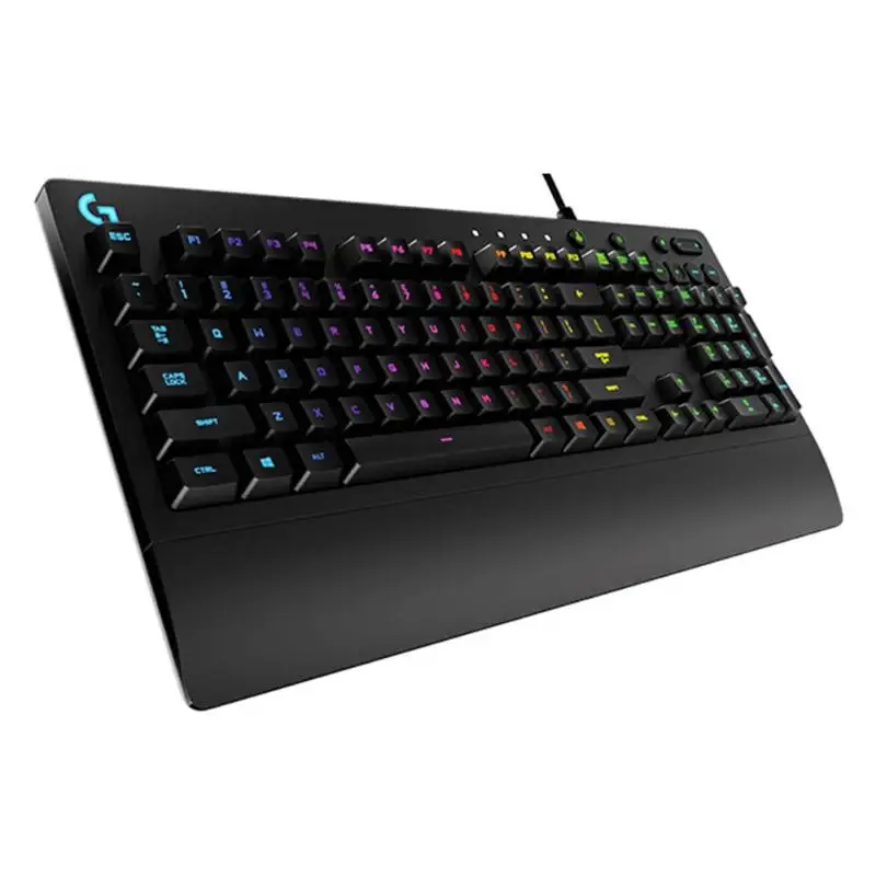 Механическая игровая Проводная usb-клавиатура logitech G213 с 108 клавишами и RGB подсветкой, оригинальная Проводная клавиатура logitech для Windows 7/8/10