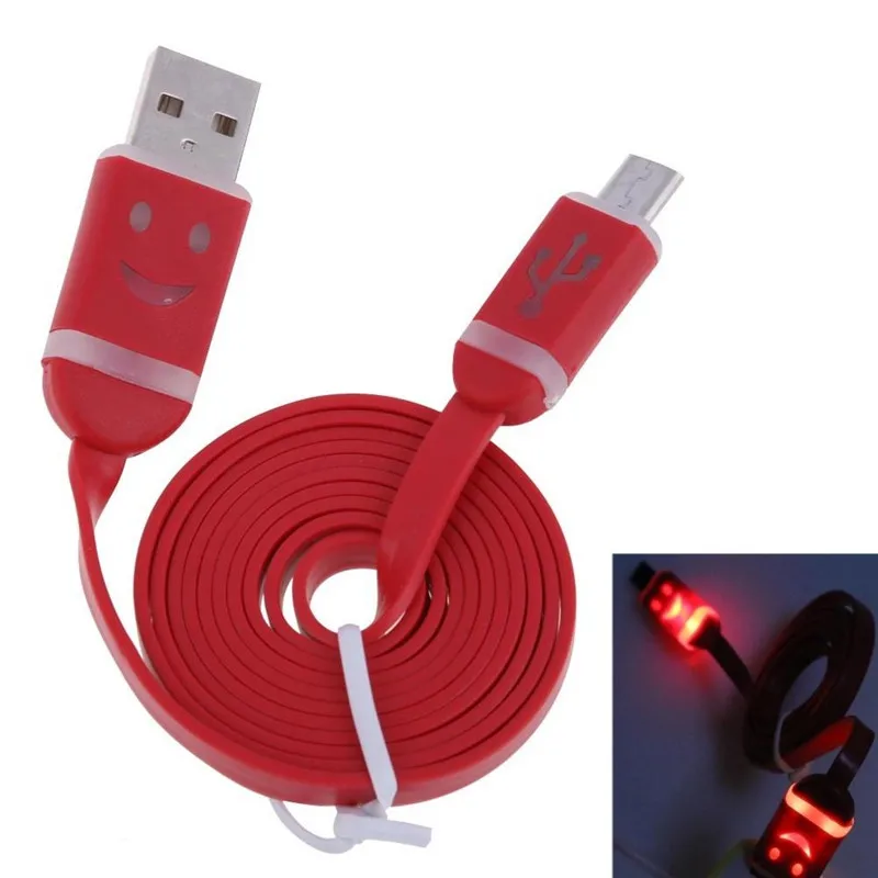 

Light-emitting data line V8 smiley color data line Android smart phone universal mobile phone micro data cable D8