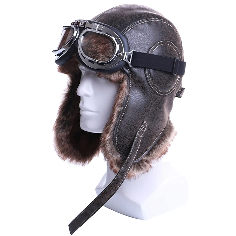 Winter Bomber Hats Plush Earflap 