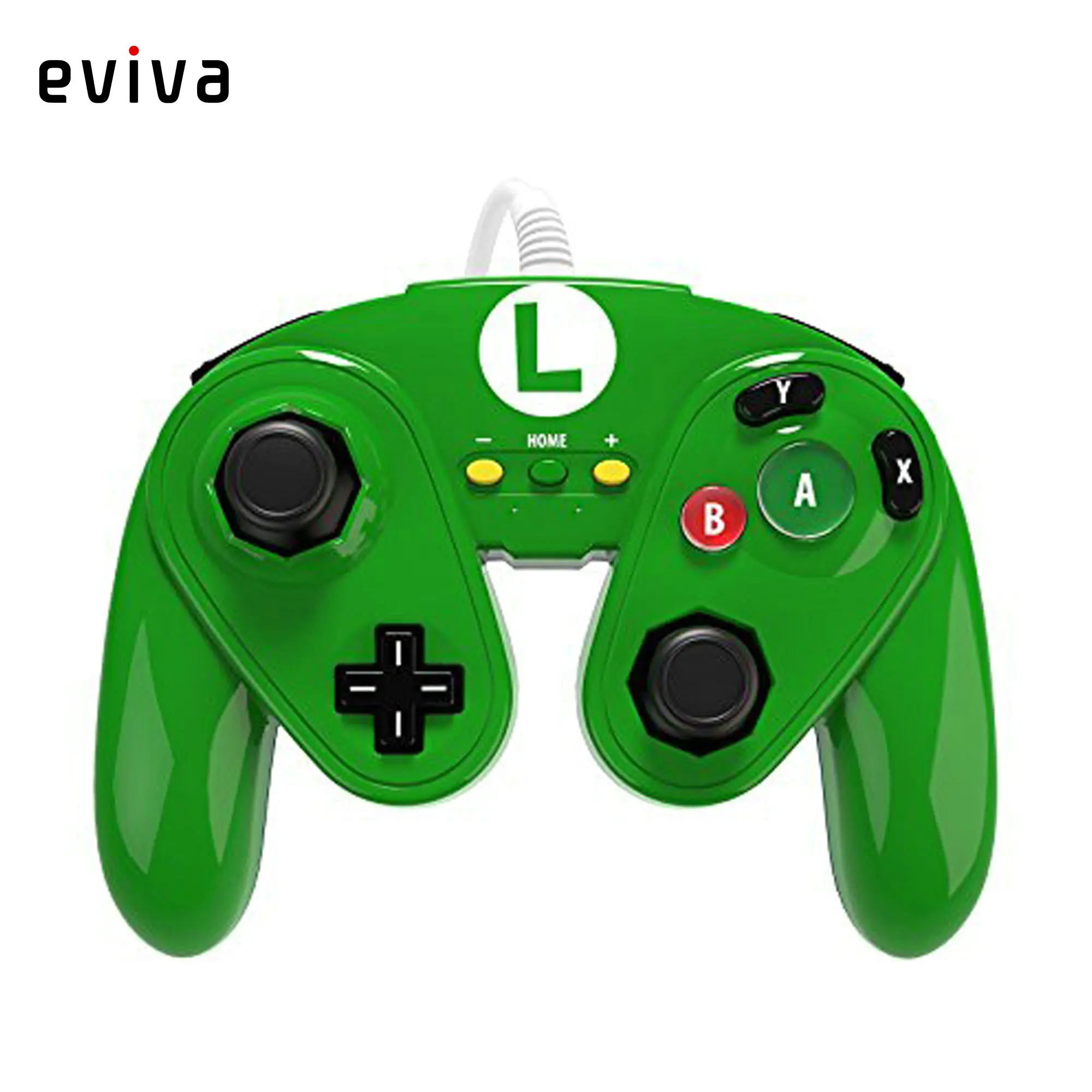 Проводной контроллер для wii геймпад для wii U Fight Pad джойстик Joypad - Цвет: Green L