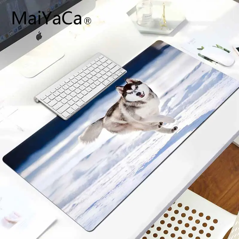 MaiYaCa высокое качество собака хаски большой коврик для мыши ПК компьютерный коврик для ноутбука игровой коврик для мыши Коврик для мыши игровой коврик для мыши