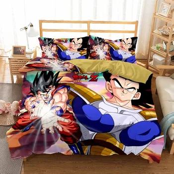 

Dragon Ball 2/3 Pieces Bedding Set 3D Print Japan Anime Duvet Cover For Bedroom Bed Quilt Cover Twin Double King Bed Cover Set