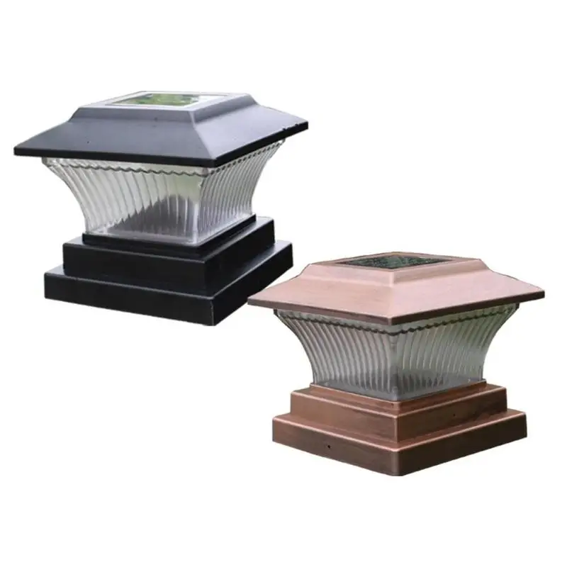 

Solar Fence Lamp Solar Power LED Pillar Lamp Outdoor Garden Fence Lamp Yard Post Cap Lights Night Lamp