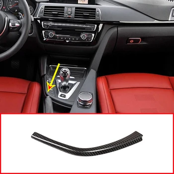 

For BMW F80 F82 F83 M3 M4 2014-2018 Left Hand Drive Car Accessories Real Carbon Fiber Car Gear Shift L Shape Strips Trim