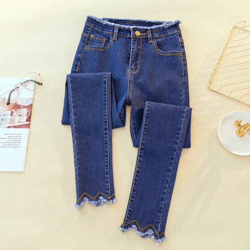 

plus size 4XL high waist black Blue gray skinny jeans woman ripped mom jeans women stretch Ladies jeans denim jeans femme