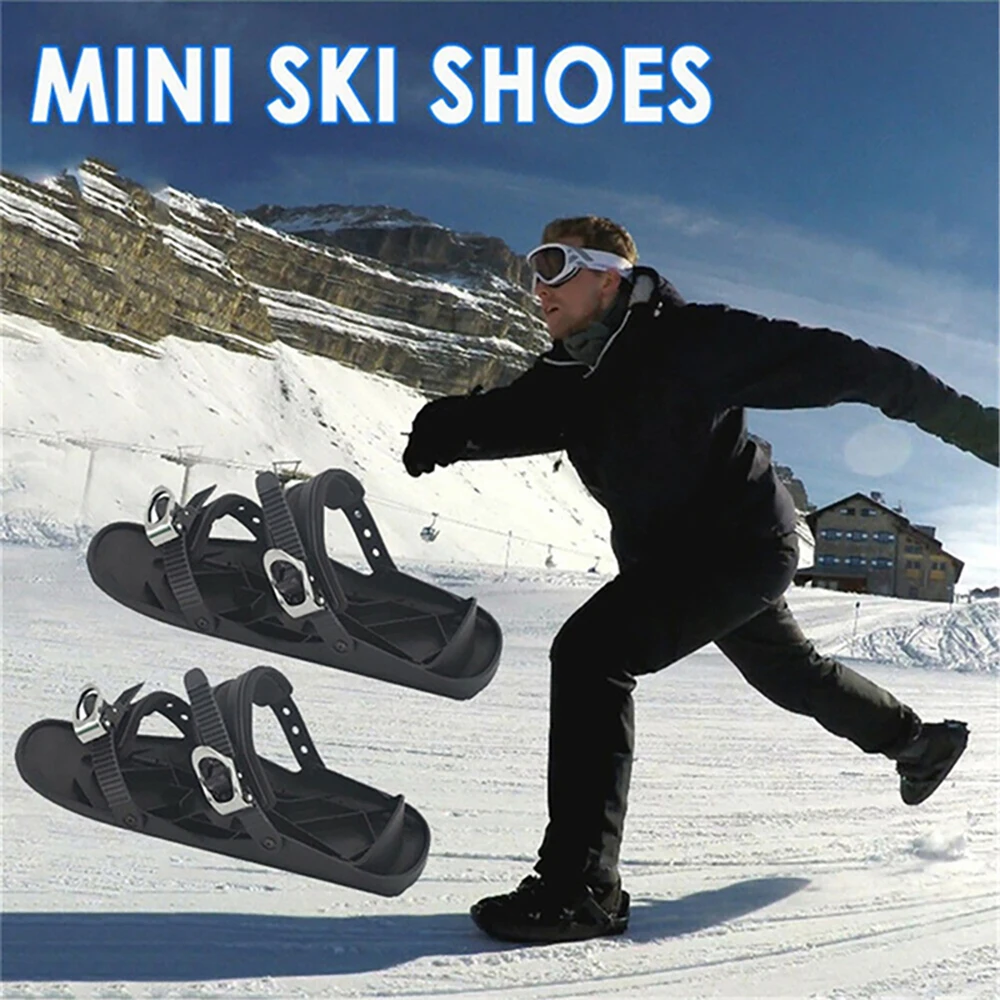 2021 New Upgrade 3.0 Stable Mini Ski Skates Adjustable Binding Skiboard Snowfeet Shoes Cross-country Skis Alpine Skis Snow Sled