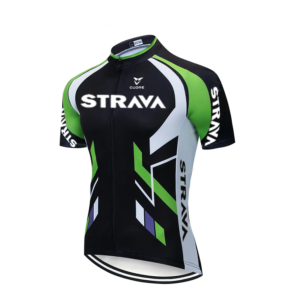 Новинка 2020 Мужская велосипедная Джерси Strava топы с коротким рукавом рубашка для