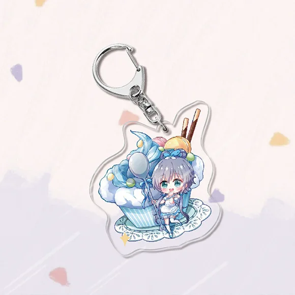 Hatsune Miku Anime Figure Keychain Pendant Key Buckle Acrylic Two-Sided Hatsune Miku Anime Figure Acrylic Models Keychain Gifts teenage mutant ninja turtles toys Action & Toy Figures