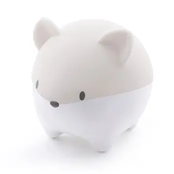 

USB Rechargeable LED Colorful Night Light Touch Dimmable Cartoon Silicone Lamp P0RE