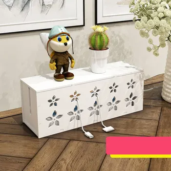 

Desk PVC Wire Storage Box Household Cabel Box Organizer Power Cord Hidden Boxes Computer Finishing Box Socket Tow Line Cases