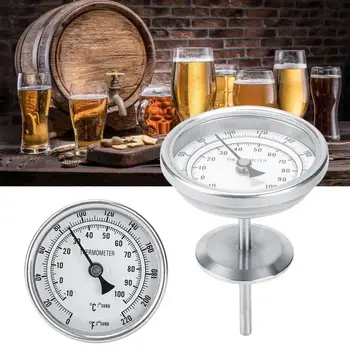 

Kitchen Stainless Steel 1.5inTC OD 50.5mm Beer Thermometer 0~220 Temperature Measuring Homebrew Meter Baking Tools