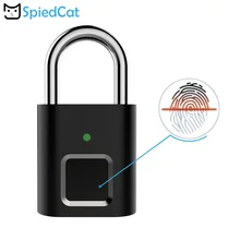 Мини-электронный защитный умный без ключа Противоугонный замок для двери, чехол для багажа, чехол для путешествий, велосипедный питьевой замок с отпечатком пальца