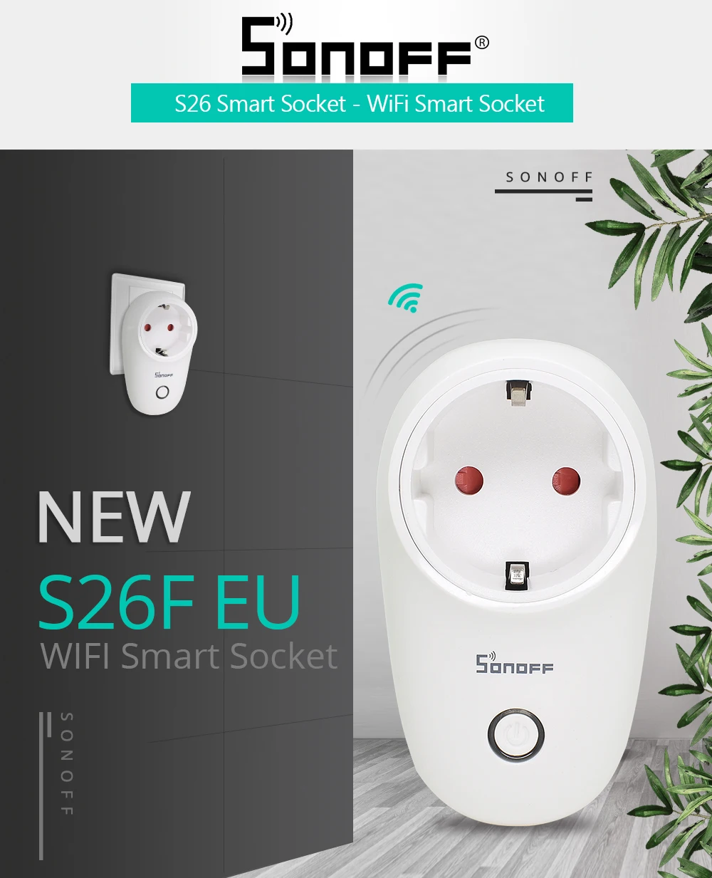 SONOFF S26/MINI/Basic Wifi умная розетка беспроводной штекер переключатель EU-E/EU-F/UK/US/AU 220V 10A работа с Google Home Automation Alexa