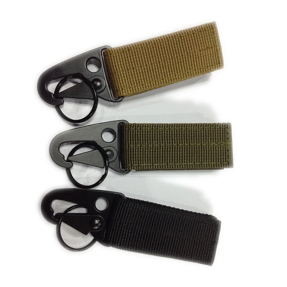 1X Molle attacher ceinture attache sangle sac à dos sangle quickdrew fermoir extérieur mousqueton Camp bouteille deau cintre tactique support crochet