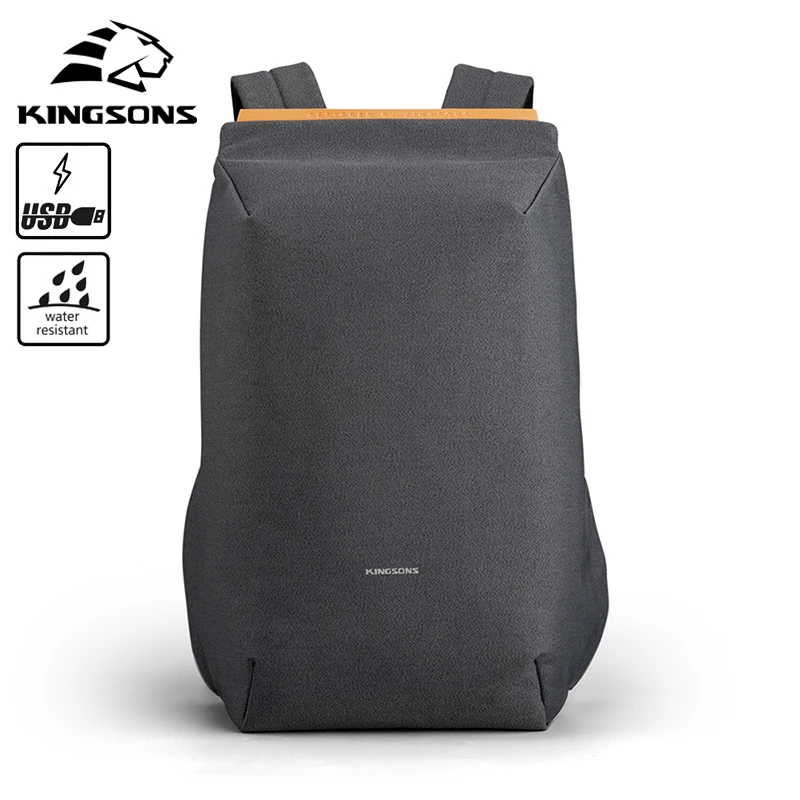 

Kingsons 2020 new waterproof backpacks USB charging school bag anti-theft men and women backpack for laptop travelling mochila