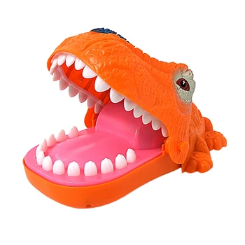 

Children'S Electric Lighting Dinosaur Tidy Toy Creative Luminous Dinosaur Game Classic Bite Finger Toy Funny Party Game Toys Ora