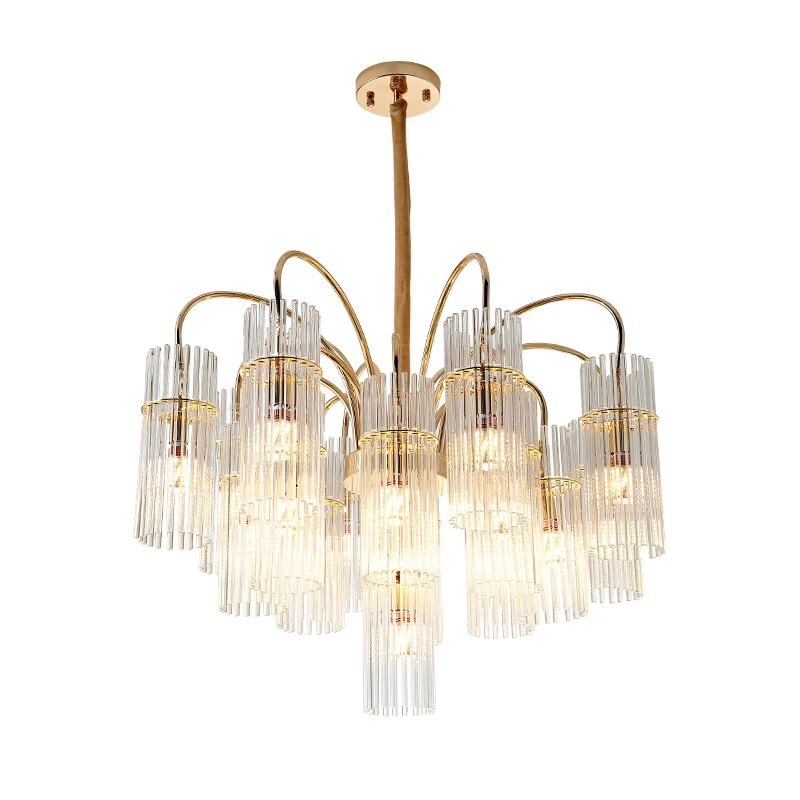 

Nordic post-modern chandelier light luxury crystal chandelier living room lamp model room designer dining room chandelier creative lamps