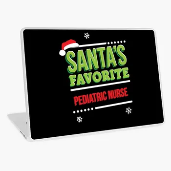 

Santas favorite Pediatric Nurse Christmas Gifts for Pediatric Nurse laptop sticker skin for MacBook HP Acer Dell ASUS Lenovo