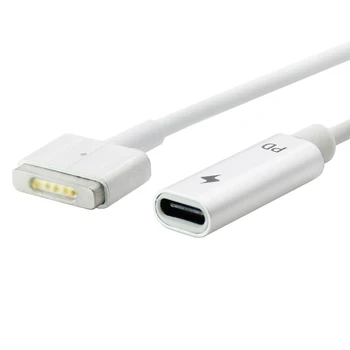 

USB3.1 Type-c USB C female to Magsafe 2 Cable adapter 15cm for Mac Air Pro 15 inch 17 inch Before Year 2012