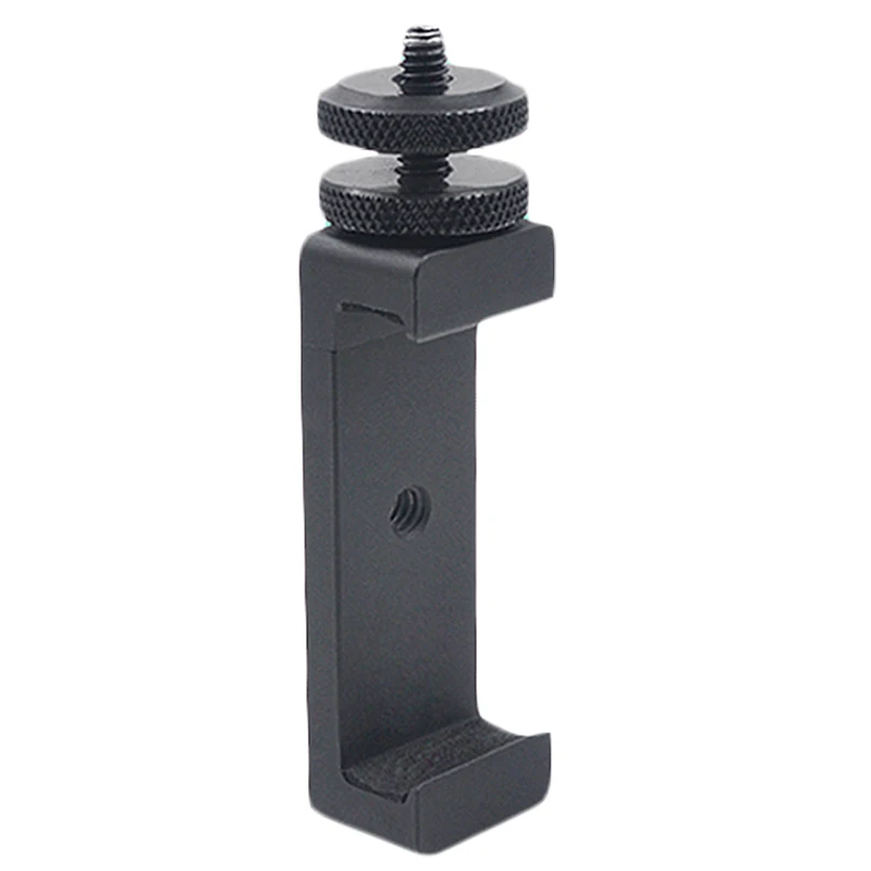 

FULL-Universal 1/4 Hot Shoe Double Aluminum Alloy Mobile Phone Clip For Insta360 One / Evo