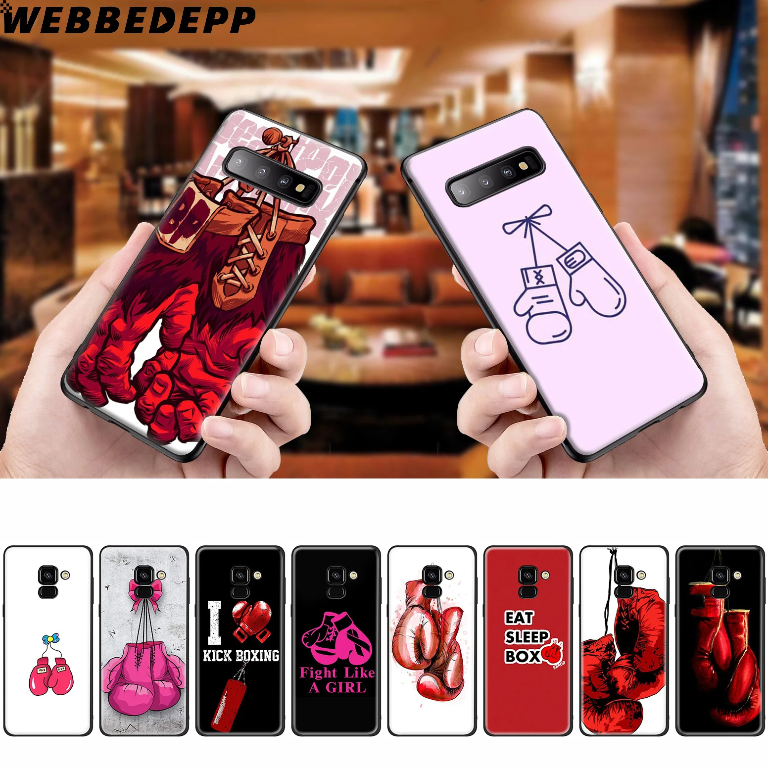Мягкие боксерские перчатки чехол для телефона Samsung Galaxy A50s A40s A30s A20s A10s мягкий ТПУ |