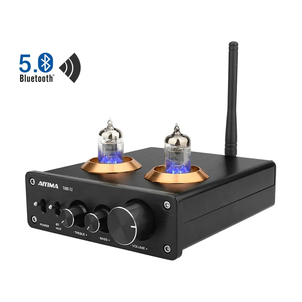 AIYIMA 6J1 ламповый усилитель предусилитель HiFi Bluetooth 5,0 предусилитель аудио усилитель с высокими басами Регулировка тона домашний звуковой кинотеатр