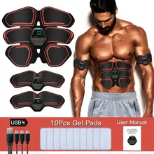 Stimulateur Abdominal EMS, connexion USB, équipement d'entraînement physique, électrostimulation musculaire, Massage tonifiant