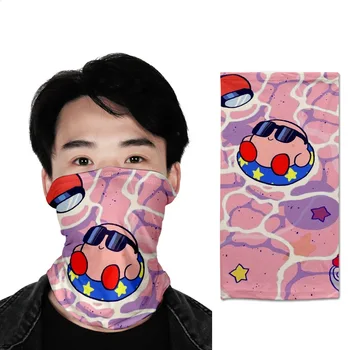 

Hot Video Game Series Star Anime Cute Peach Kirby 3D Multicolor Printing Multi-function Magic Scarf Mask Face Adult Wild Digita